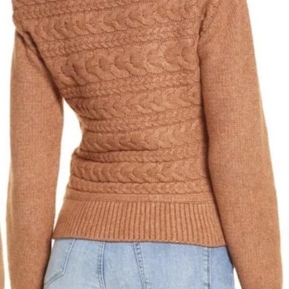 Blank NYC Cry Me A River Horizontal Cable Crewneck Sweater Women Medium NEW. 224 - Picture 2 of 5